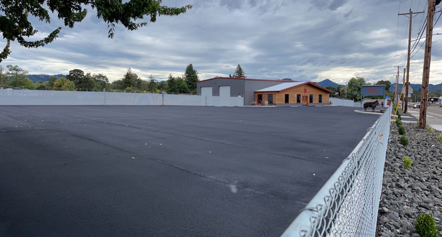 Custom paved parking lot