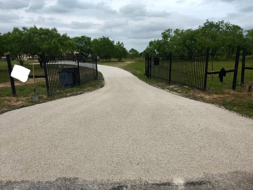 Gravel driveway