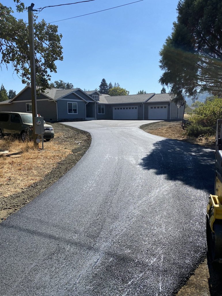 Asphalt driveway